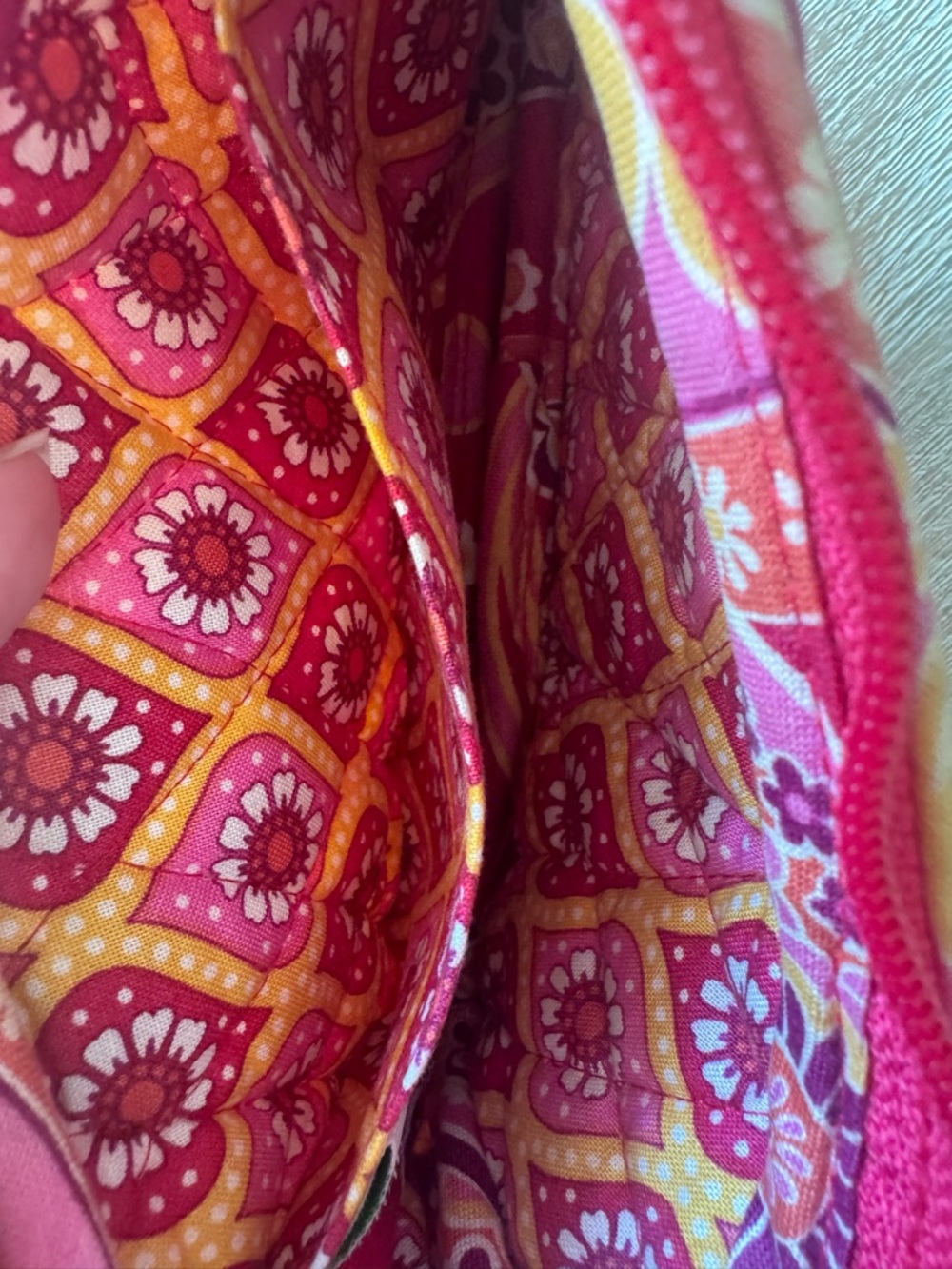 Vera Bradley Quilted Wristlet in Raspberry Floral - Picture 7 of 7